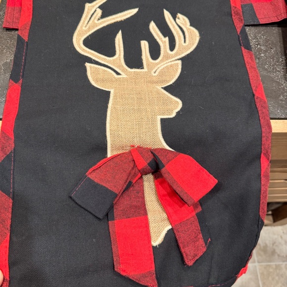 Buffalo Red Plaid Reindeer Christmas Table Runner - Picture 8 of 10